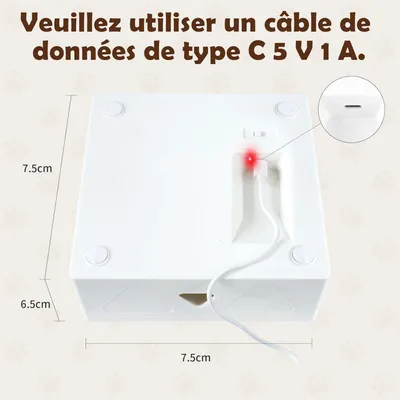 ZooVenture Jouet Chat AI - Plumes, Capteur, Rechargeable