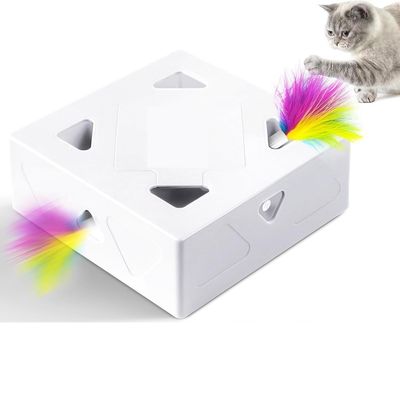 ZooVenture Jouet Chat AI - Plumes, Capteur, Rechargeable