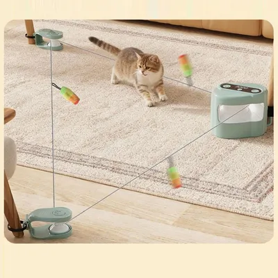 PetTribes Jouet pour Chat Tapis de Course Interactif