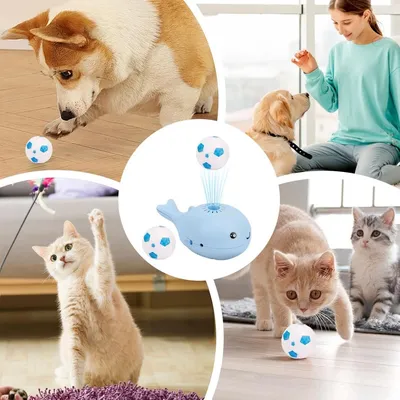 ZooVenture Baleine Bleue Jouet Chat Électrique