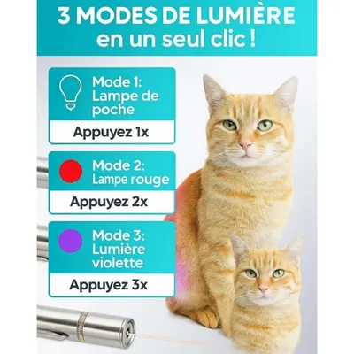 ZooVenture Pointeur Laser Chat 7-en-1