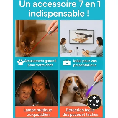 ZooVenture Pointeur Laser Chat 7-en-1