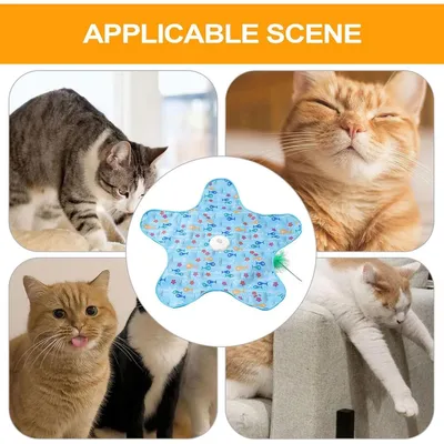 Zoomtopia Jouet interactif étoile pour chat 3 vitesses stimulation mentale