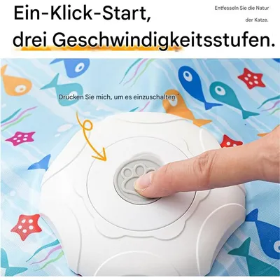 Zoomtopia Jouet interactif étoile pour chat 3 vitesses stimulation mentale