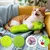 MCBOSON Lot de 2 (Herbe à chat) Jouets Chenille Peluche Douce