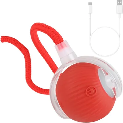 PetTribes Balle Interactive USB Rechargeable : 3 Modes, Auto-Mouvement