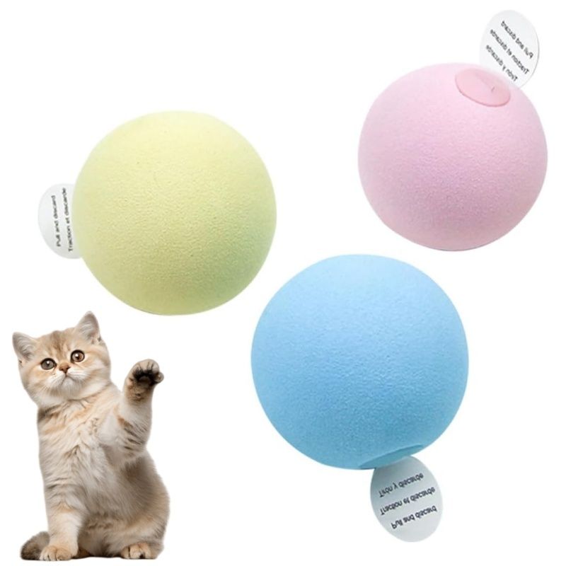 MCBOSON Lot de 3 jouets pour chat avec effets sonores