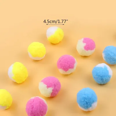 MCBOSON Lot de 12 peluches pour chat de 4,5 cm Rose MCBOSON Lot de 12 peluches pour chat de 4,5 cm Rose