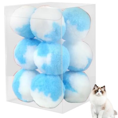 MCBOSON Lot de 12 peluches pour chat de 4,5 cm Rose
