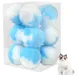 MCBOSON Lot de 12 peluches pour chat de 4,5 cm Bleu