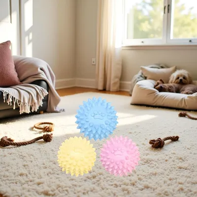 PetTribes Jouet à Mâcher Balles Texturées pour Chien