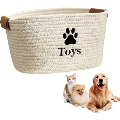 ZooVenture Panier Rangement Jouets Animal - Ovale, Coton ZooVenture Panier Rangement Jouets Animal - Ovale, Coton
