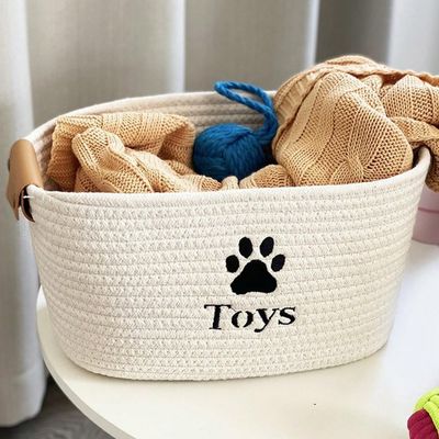 ZooVenture Panier Rangement Jouets Animal - Ovale, Coton