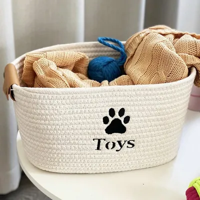 ZooVenture Panier Rangement Jouets Animal - Ovale, Coton ZooVenture Panier Rangement Jouets Animal - Ovale, Coton