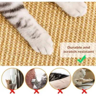 PetTribes Tapis Griffoir Chat Sisal Naturel