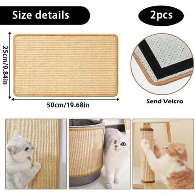PetTribes Tapis Griffoir Chat Sisal Naturel