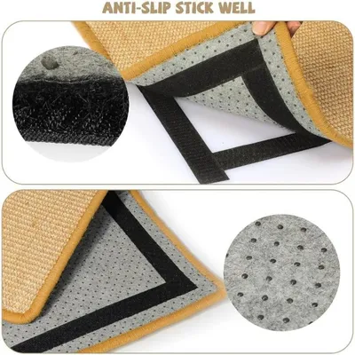 PetTribes Tapis Griffoirs Chat x2 : 50x25cm, Sisal Naturel, Protège Meubles