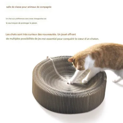 FurryFusion Griffeuse pour chat en forme d'accordéon