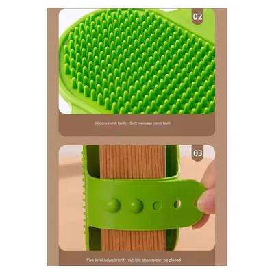 PetTribes Brosse Chat Angle Massage TPR