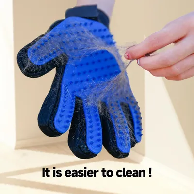 PetTribes Gants Dépoilage Animaux, 2-en-1 Massage & Bain, 2 Pièces Bleu PetTribes Gants Dépoilage Animaux, 2-en-1 Massage & Bain, 2 Pièces Bleu