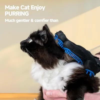 PetTribes Gants Dépoilage Animaux, 2-en-1 Massage & Bain, 2 Pièces Bleu PetTribes Gants Dépoilage Animaux, 2-en-1 Massage & Bain, 2 Pièces Bleu