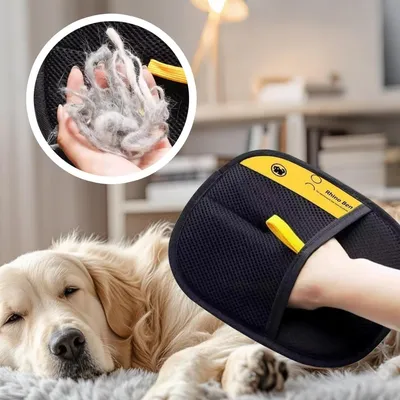 PetTribes Lot de 2 Gants Toilettage Animal Double Face, Antistatique PetTribes Lot de 2 Gants Toilettage Animal Double Face, Antistatique