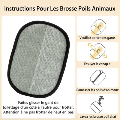 PetTribes Gants Double Face Anti-Poils - Brossage Nettoyage Soins Animaux PetTribes Gants Double Face Anti-Poils - Brossage Nettoyage Soins Animaux