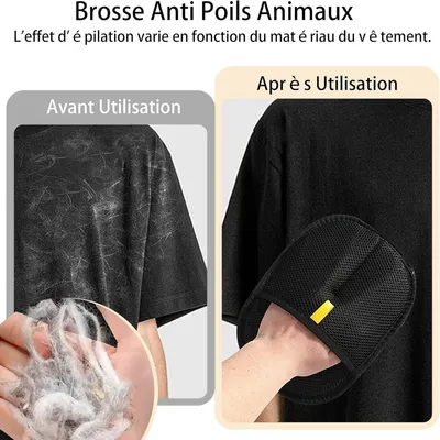 PetTribes Gants Double Face Anti-Poils - Brossage Nettoyage Soins Animaux PetTribes Gants Double Face Anti-Poils - Brossage Nettoyage Soins Animaux