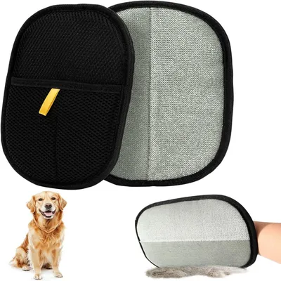 PetTribes Gants Double Face Anti-Poils - Brossage Nettoyage Soins Animaux PetTribes Gants Double Face Anti-Poils - Brossage Nettoyage Soins Animaux