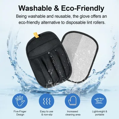 PetTribes Gant Dépoilage Électrostatique, Réutilisable, Toutes Surfaces PetTribes Gant Dépoilage Électrostatique, Réutilisable, Toutes Surfaces
