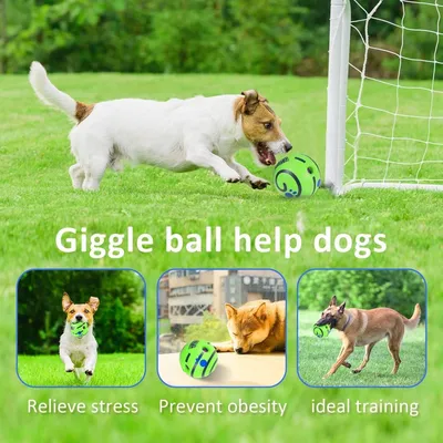 ZooVenture Balle Rire Chien - Vinyle, Petits/Moyens/Grands