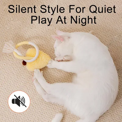 MCBOSON Jaune (Nettoyage Dentaire Naturel) Jouet Chat