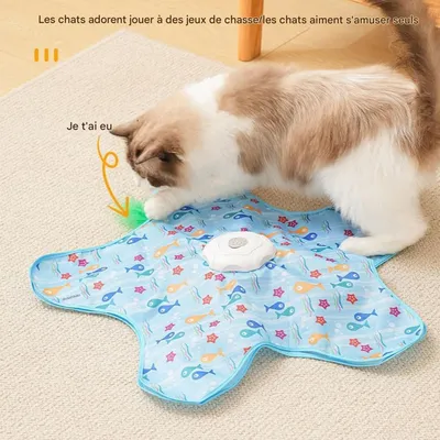 ZooVenture Jouet Chat Interactif - Silencieux, ABS, Griffure