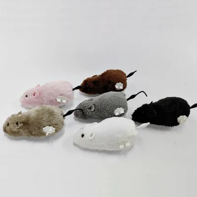 Zoomtopia Jouet souris mécanique à remonter pour chat et chien gris Zoomtopia Jouet souris mécanique à remonter pour chat et chien gris