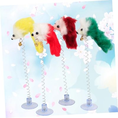 Zoomtopia Lot 4 ressorts avec souris jouet chat anti-griffades