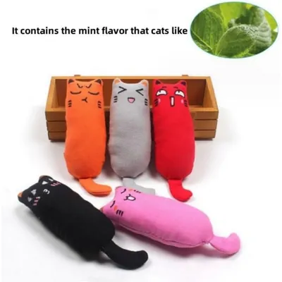 Zoomtopia Lot 5 jouets souris en tissu coton à la menthe pour chat Zoomtopia Lot 5 jouets souris en tissu coton à la menthe pour chat