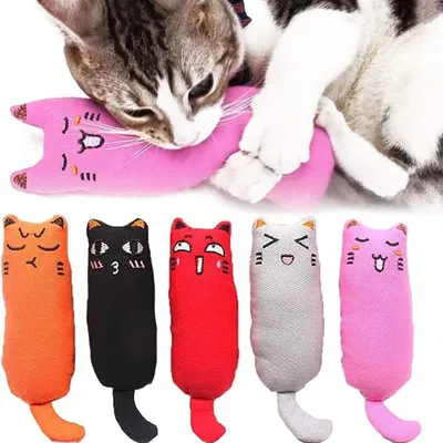 Zoomtopia Lot 5 jouets souris en tissu coton à la menthe pour chat Zoomtopia Lot 5 jouets souris en tissu coton à la menthe pour chat
