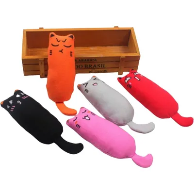 Zoomtopia Lot 5 jouets souris en tissu coton à la menthe pour chat Zoomtopia Lot 5 jouets souris en tissu coton à la menthe pour chat