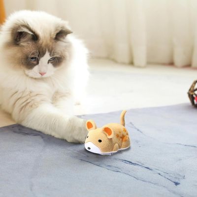 PetTribes Juguete eléctrico gatos: ratón vibrador sonido movimiento