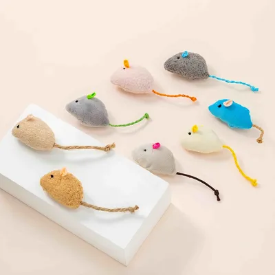 FurryFusion Jeu de souris en peluche pour chat