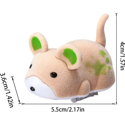Jouet Chat - Souris Électrique Vibrante avec Son & Auto-rotation