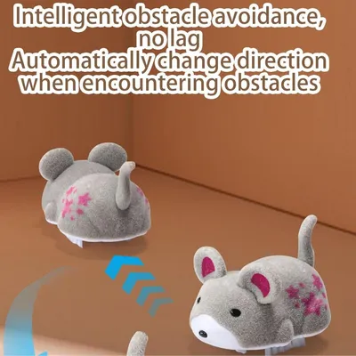 Jouet Chat Électrique Hamster - Mouvement Auto & Stimulation Curiosité