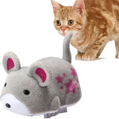 Jouet Chat Électrique - Souris Vibrante avec Son & Mouvement Auto