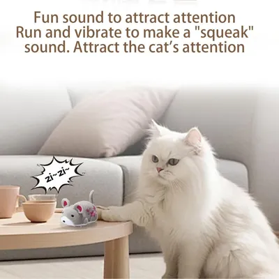 Jouet Chat Électrique Hamster - Mouvement Auto & Stimulation Curiosité