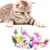 PetTribes - 10 Jouets Souris Chat avec Plumes et Sonnette
