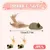 MCBOSON Lot de 2 jouet souris herbe à chat nettoyage oral