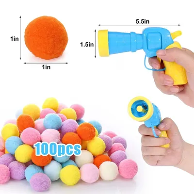 PetTribes Jouet Chat Interactive : Lanceur + 100 Boules Pompon