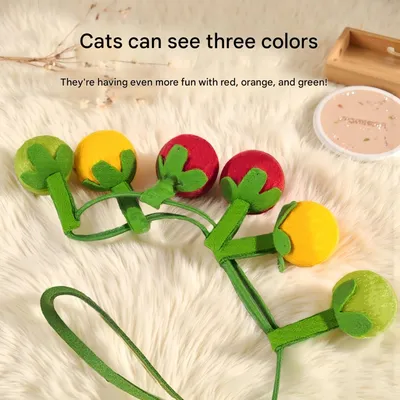 FurryFusion Jouet de tomate pour chat