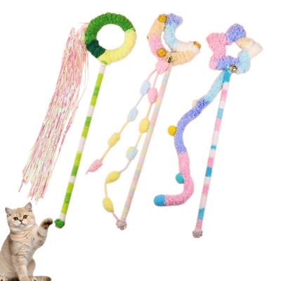MCBOSON Baguette à chat style jouet, ensemble de 3 pièces