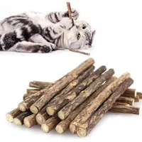 Zoomtopia Lot 10 bâtons dentaires silvervine pour chat naturels